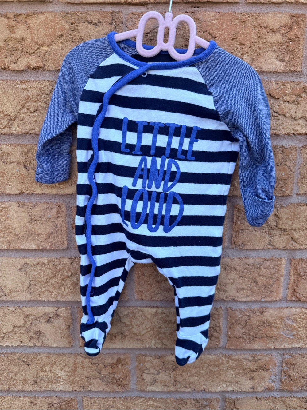 10/$25 • Primark Baby Little and Loud Cotton Footed Sleeper